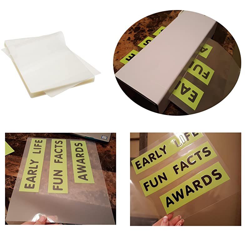 Thermal Laminating Pouches 8.9 x 11.4, 5 Mil Thickness, Crystal Clear Finish, 200 Pack