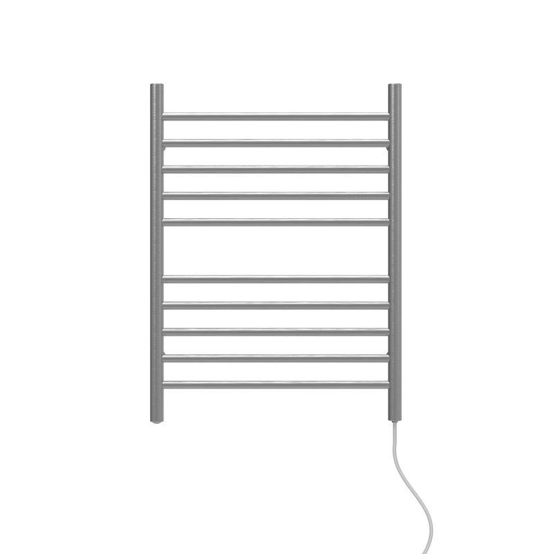 Amba  RWP-SB Radiant 10 Bar Plug In Straight Heated Towel Warmer, Brushed Finish