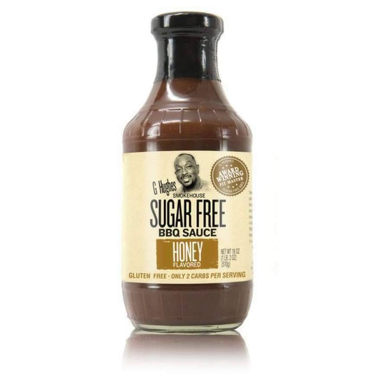 G Hughes Smokehouse Sugar Free BBQ Sauce Honey Flavored - 18oz