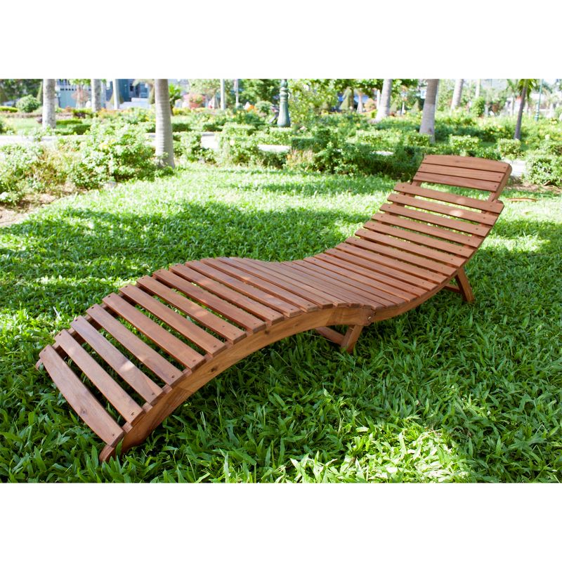 Curved Folding Chaise Lounger -Northbeam