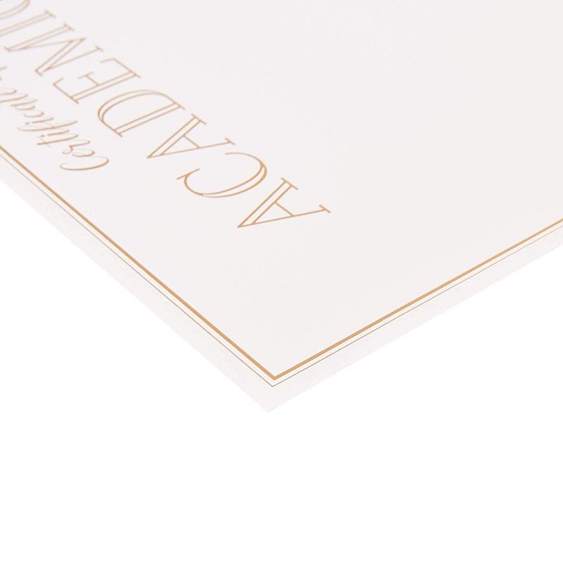 Best Paper Greetings 48-Pack Gold Foil Certificates of Academics Award Paper Sheets, A4 Letter Size 8.5 x 11 in