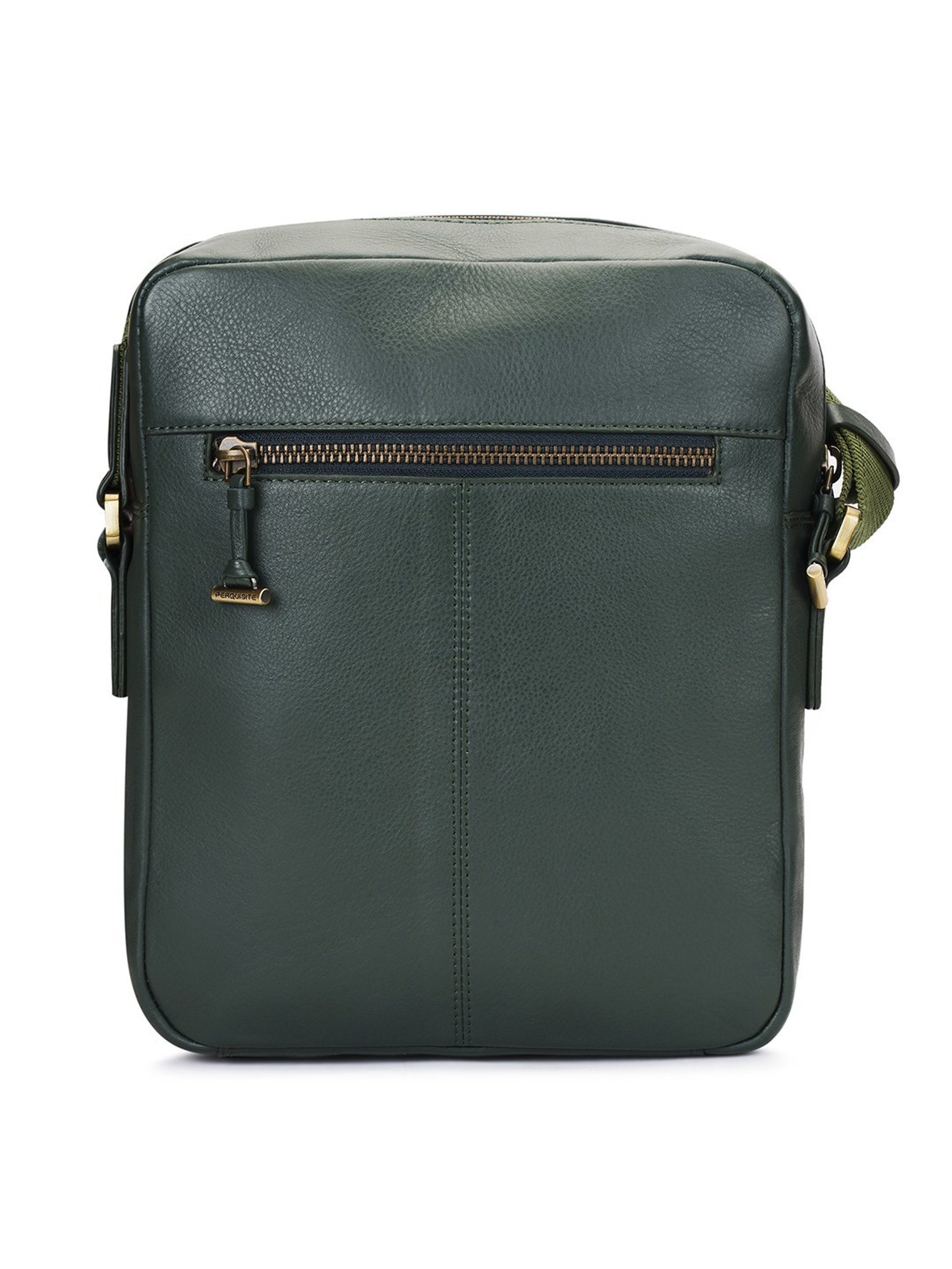 PERQUISITE MARK Green Solid Medium Cross Body Bag