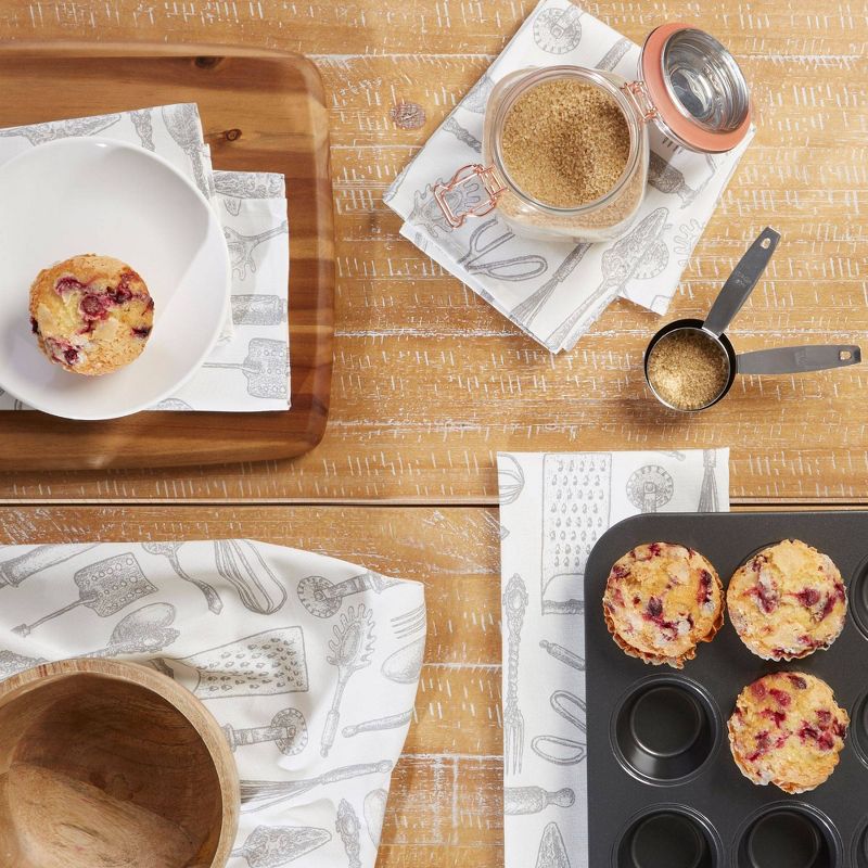 4pk Cotton Utensils Kitchen Towel Set - Town & Country Living