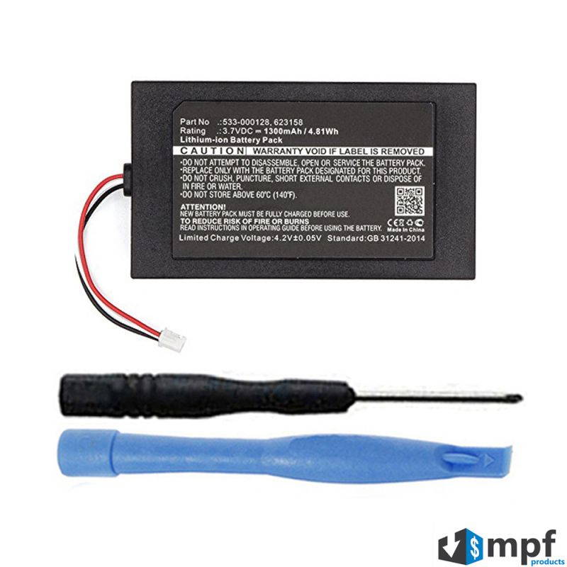 1300mAh 533-000128, 623158 Battery Replacement Compatible with Logitech Harmony 950 (915-000260) and Harmony Elite (915-000256, 915-000257) Remote Controls