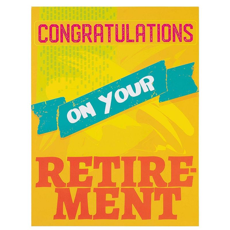 3-Pack Large Jumbo Retirement Farewell Cards with Envelopes, 8.5 X 11 inches Letter-Size for Coworkers, Employee, Boss, 3 Designs