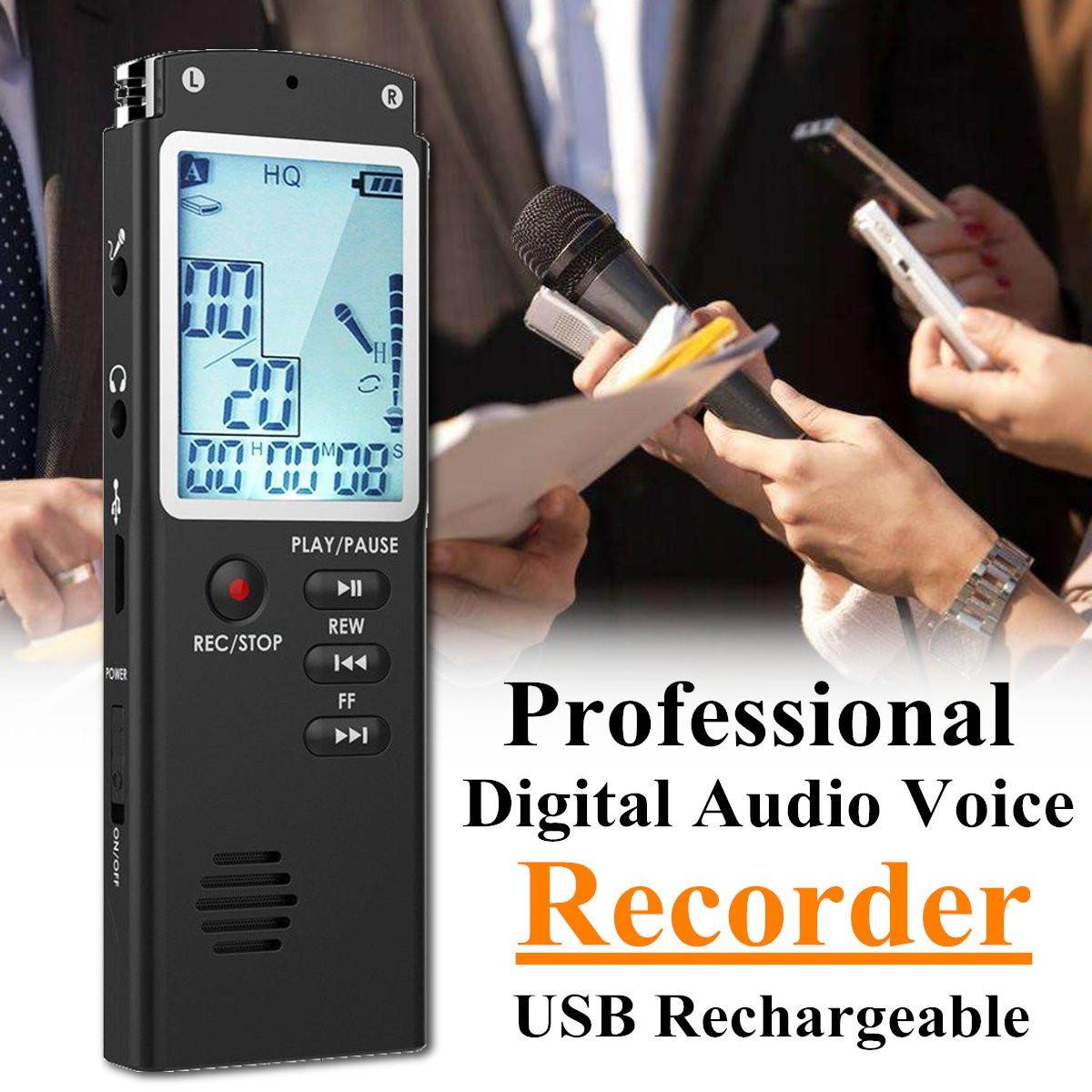 8GB Rechargeable USB Spy Pen Digital Audio Voice Recorder Dictaphone Mp3 Player # 8GB - 8GB