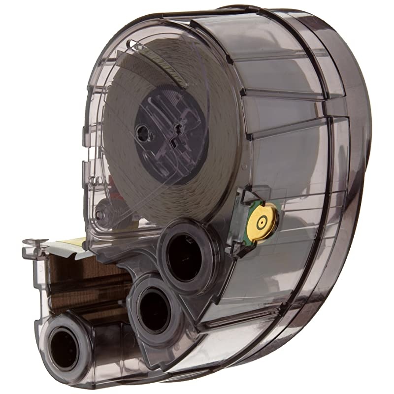 XC-1000-595-WT-BK.- High Adhesion Vinyl Label Tape (XC-1000-595-WT-BK) - Black on White Vinyl Film - Compatible with IDXPERT and LABXPERT Label Printers - 30' Length, 1" Width