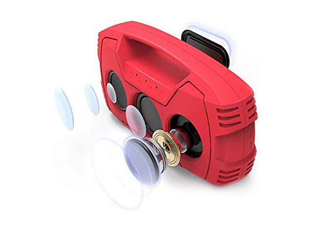 AOMAIS GO Bluetooth Speakers, Waterproof Portable Indoor/Outdoor 30W Wireless Stereo Pairing Booming Bass Speaker, 30-Hour Playtime with 8800mAh Power Bank, Durable for Home Party, Camping (Blue)