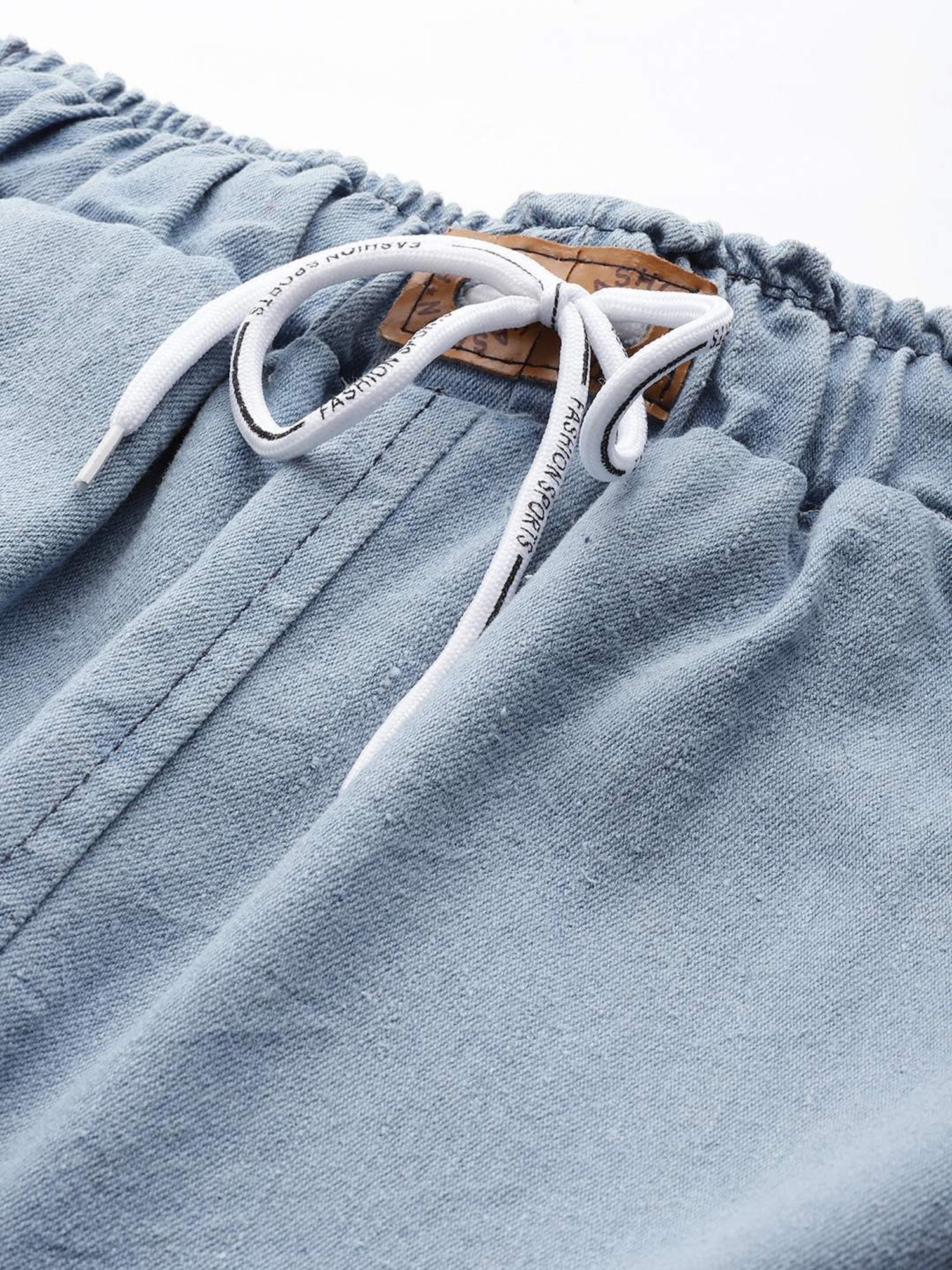 Aarika Blue Mid Rise Joggers