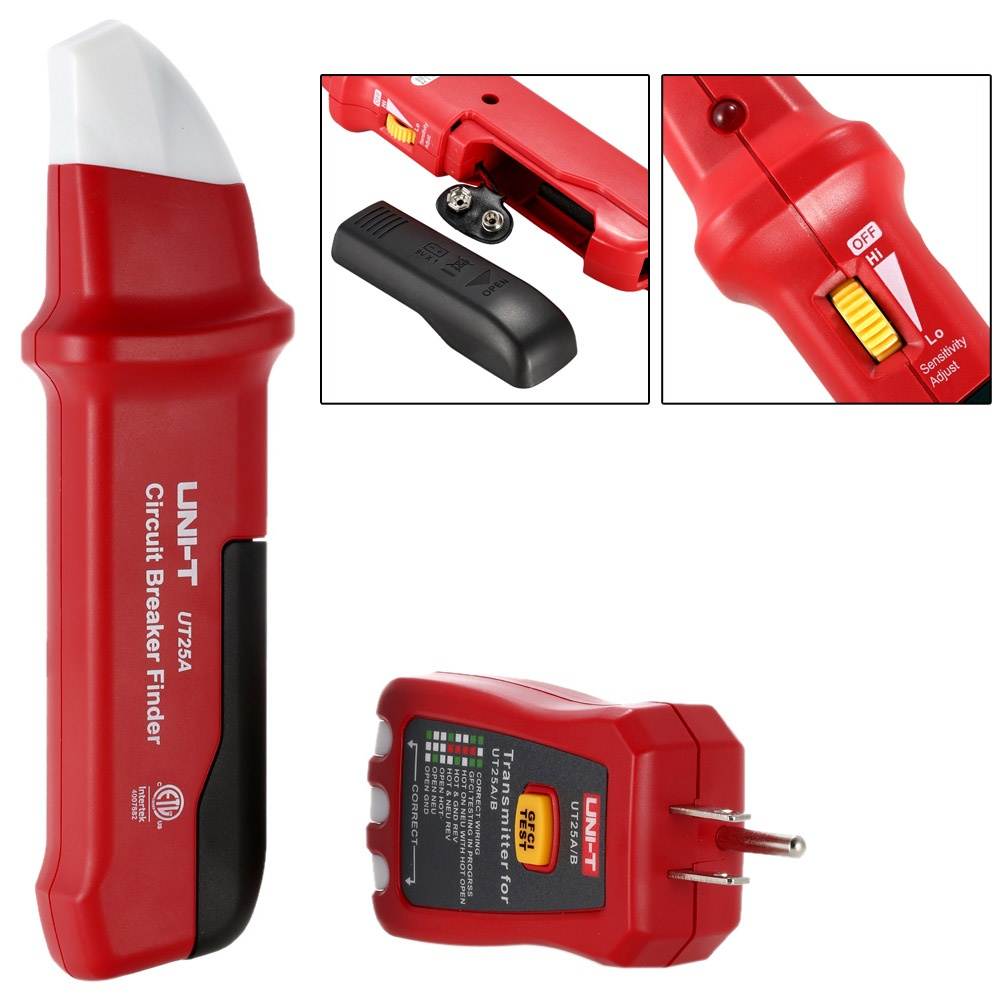 UNI-T UT25A UT25A/B Automatic Circuit Breaker Finder Socket Tester with LED Indicator