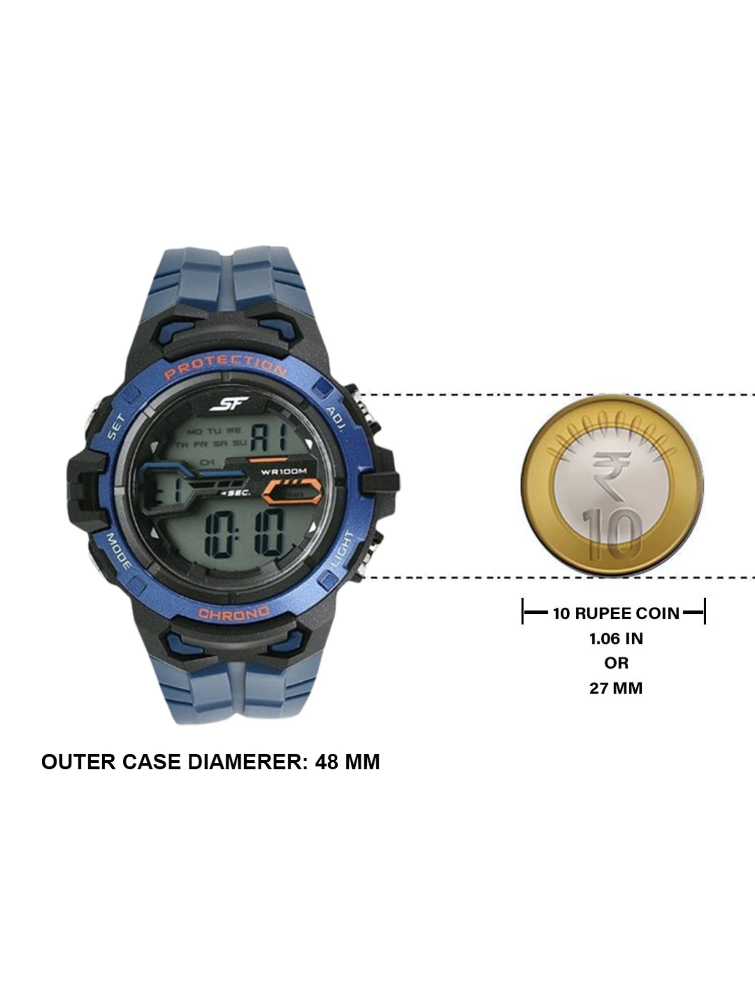 Sonata NP77076PP01 Super Fibre Digital Watch for Men