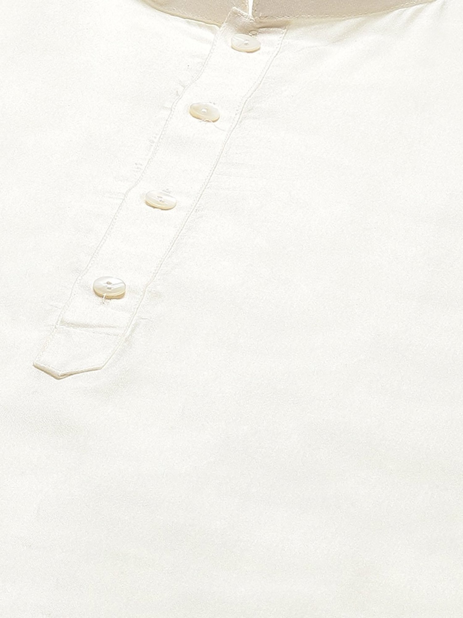 Hangup Plus Beige & Black Regular Fit Printed Sherwani Set