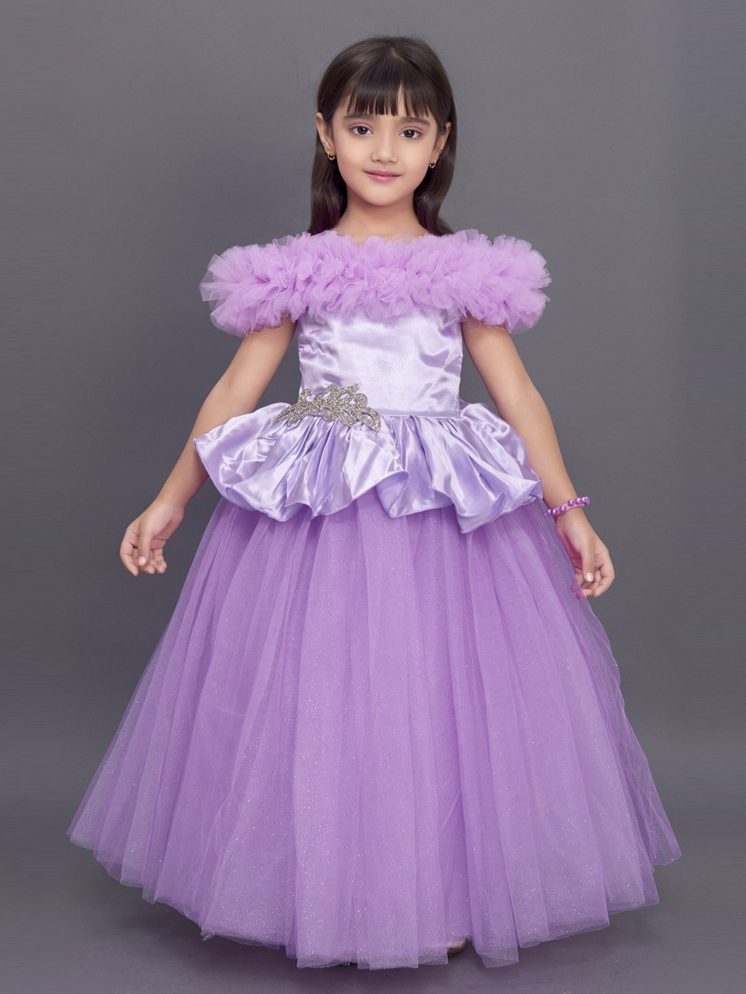 Pink Chick Kids Lilac Regular Fit Gown