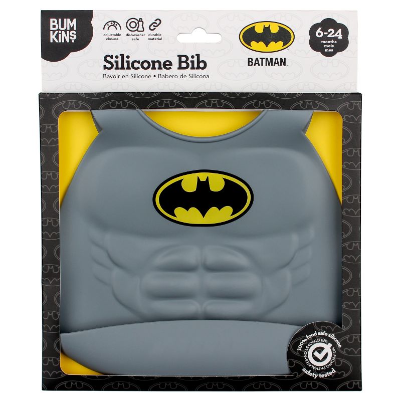 Bumkins DC Comics Silicone Muscle Bib - Batman