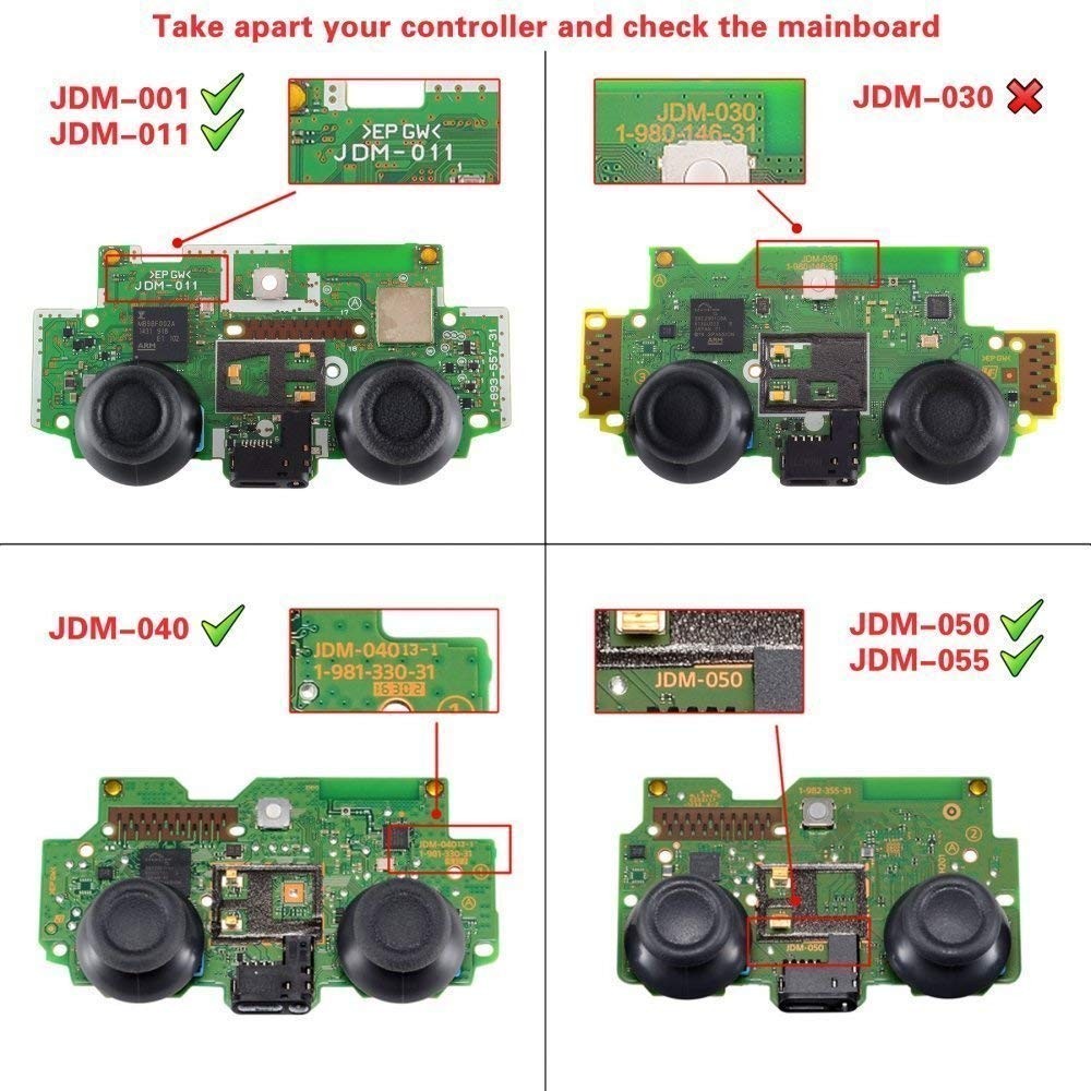 eXtremeRate L2 R2 Buttons Extention Trigger, Soft Touch Grip Extenders, Game Improvement Adjusters for Playstation 4 PS4 Pro PS4 Slim Controller 1 Pair - Red Black