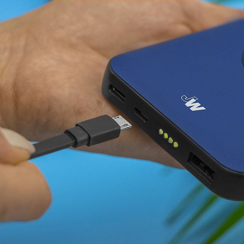 Just Wireless 6ft Flat TPU Micro USB to USB-A Cable - Black