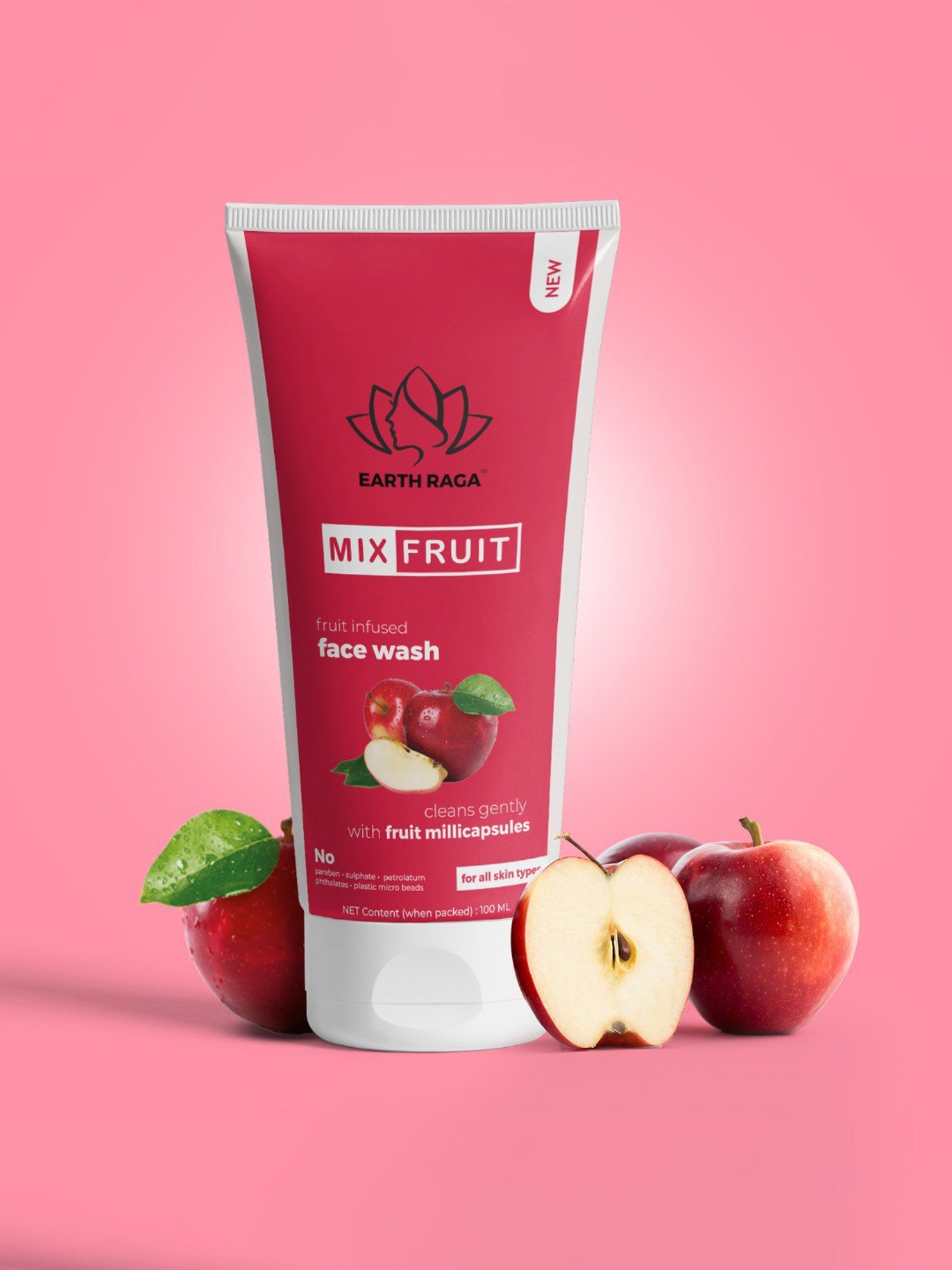 Earthraga Mix Fruit Face Wash - 100 ml