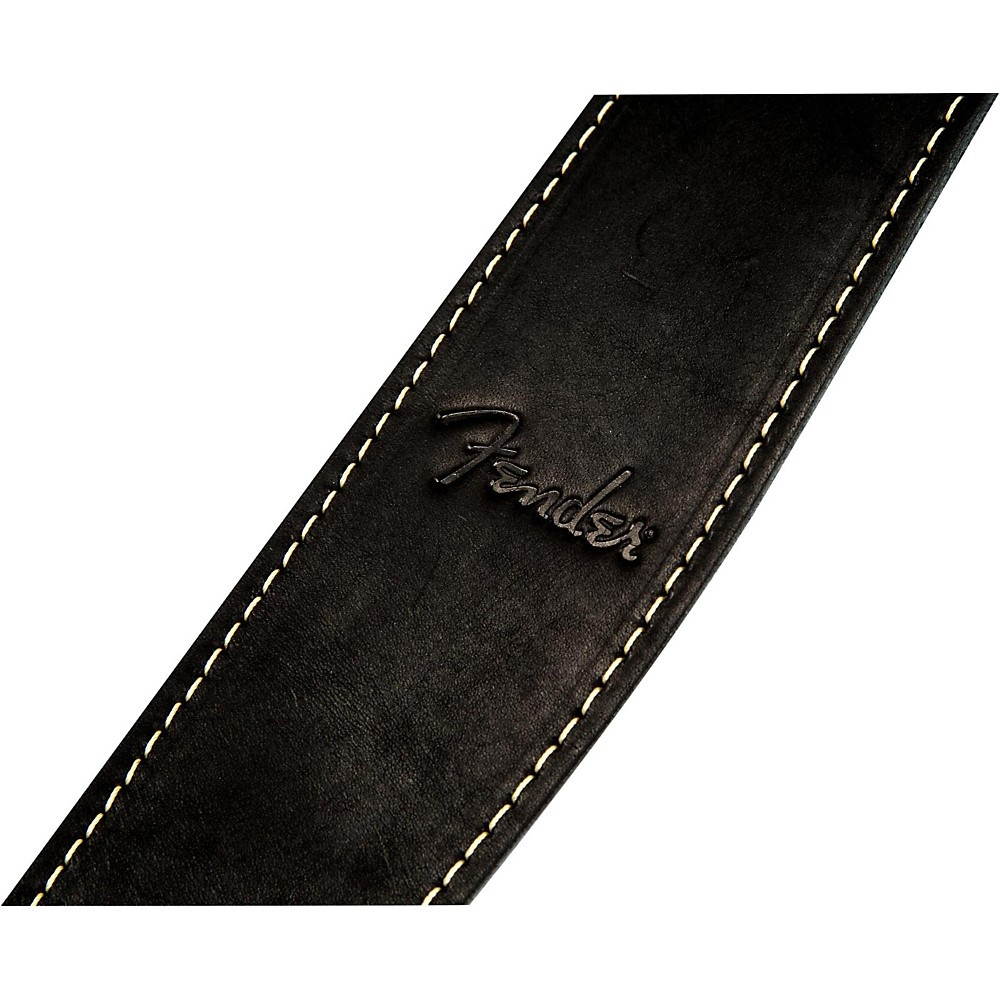 Fender Ball Glove Leather Guitar Strap Black