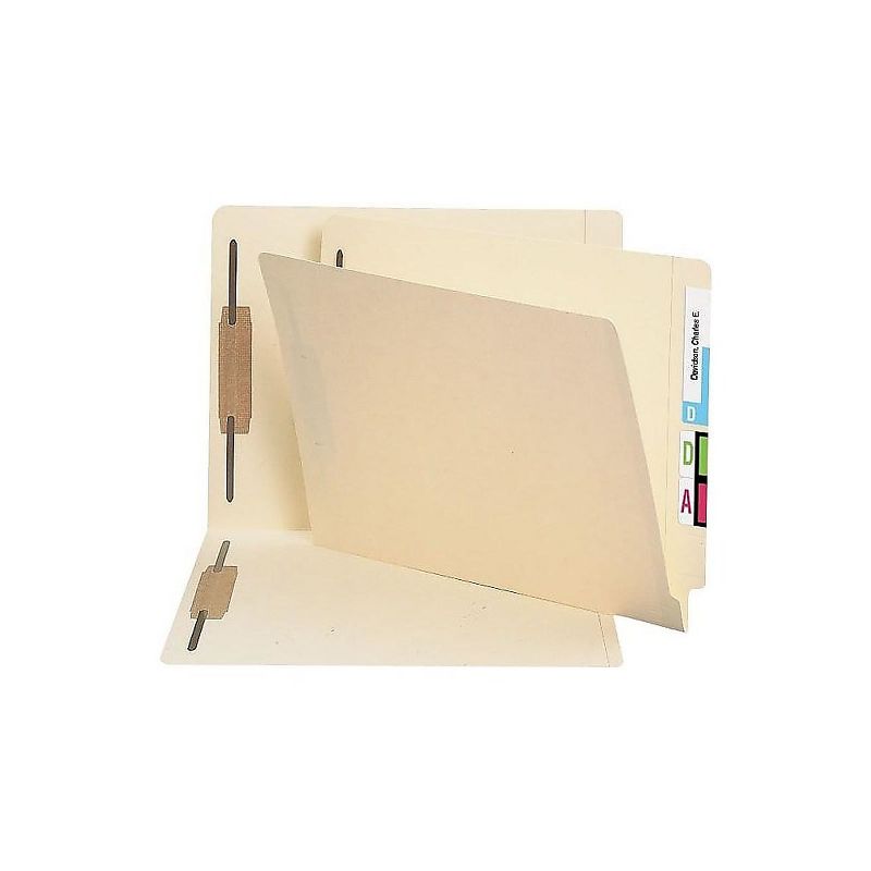 Staples Manila End-Tab Fastener Folders with Reinforced Tabs Letter Size 50/BX 807785