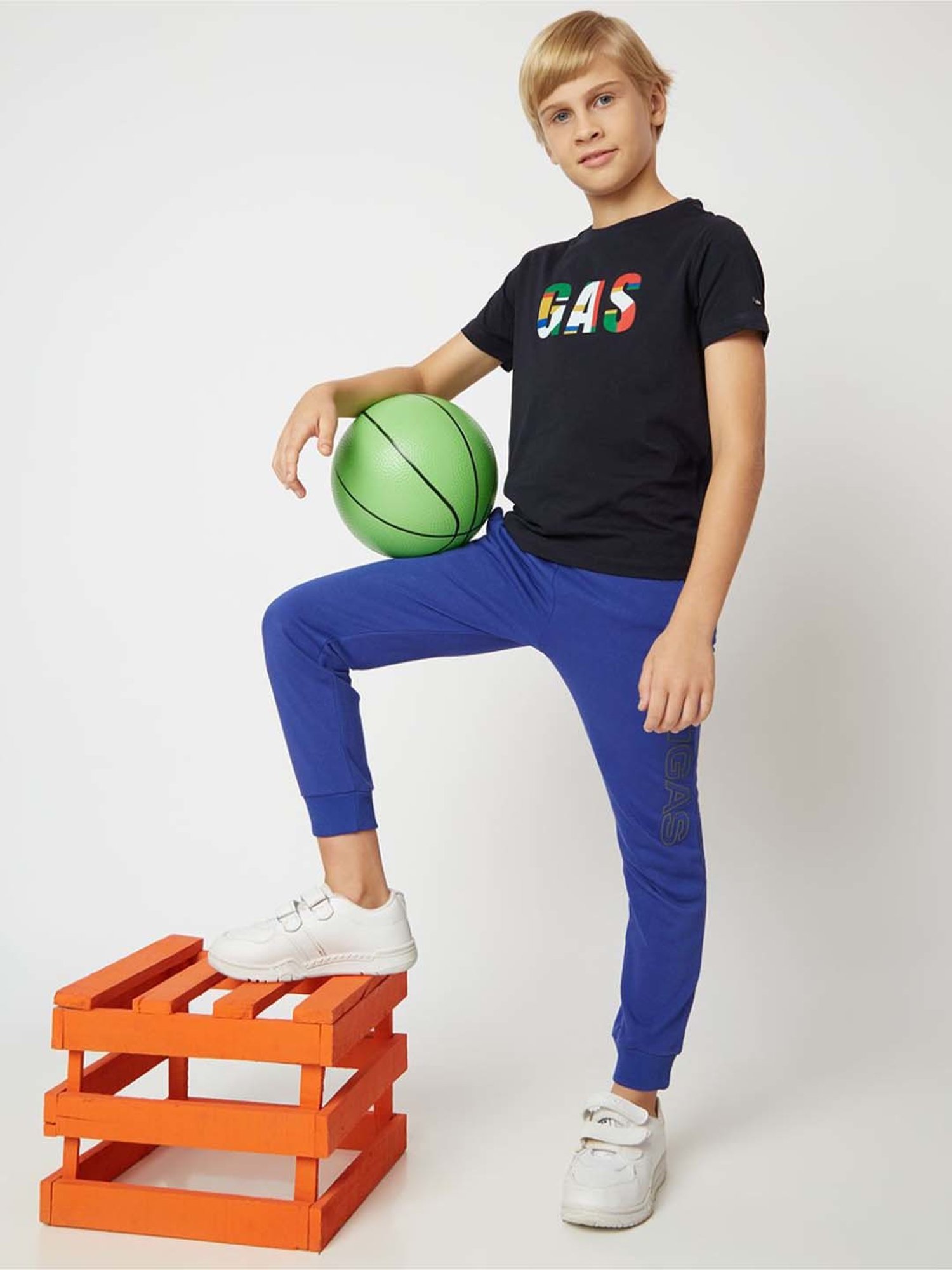 Gas Kids Sodalite Blue Regular Fit Joggers