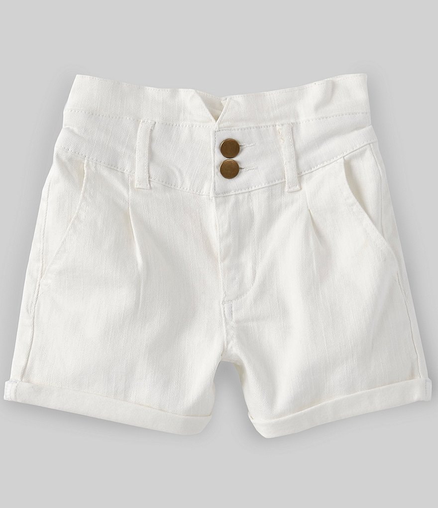 GB GB Girls Big Girls 7-16 Roll-Cuff Denim Shorts