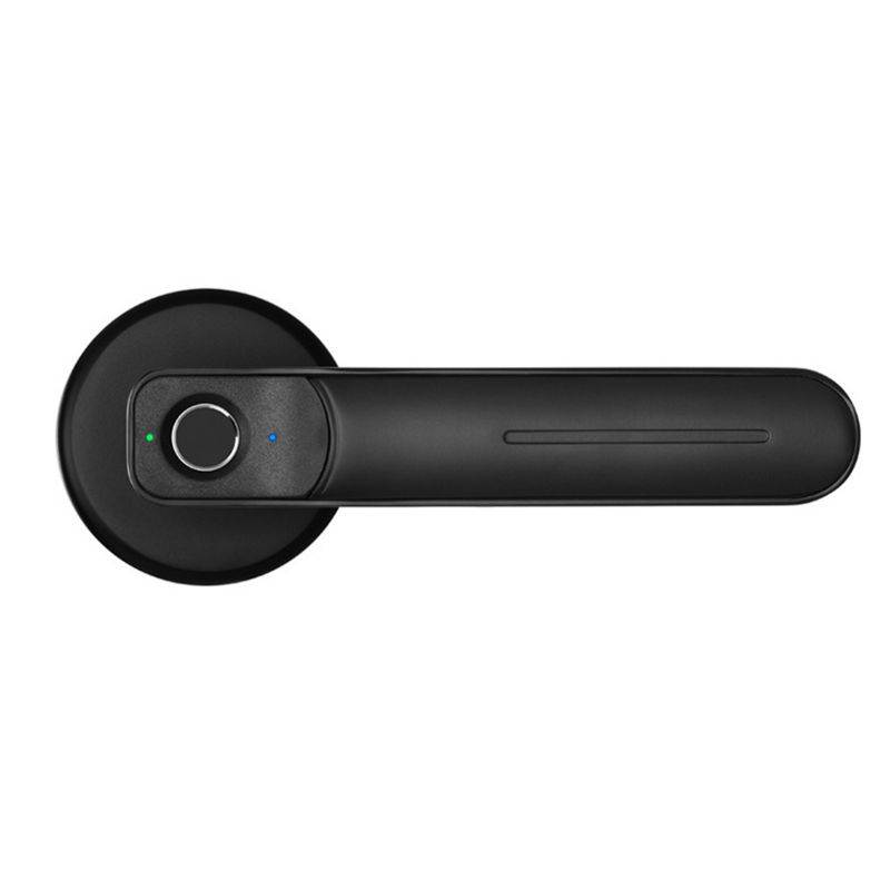 Smart Fingerprint Door Lock Biometric Apartment Electric Zinc Alloy With Keys (Grey)