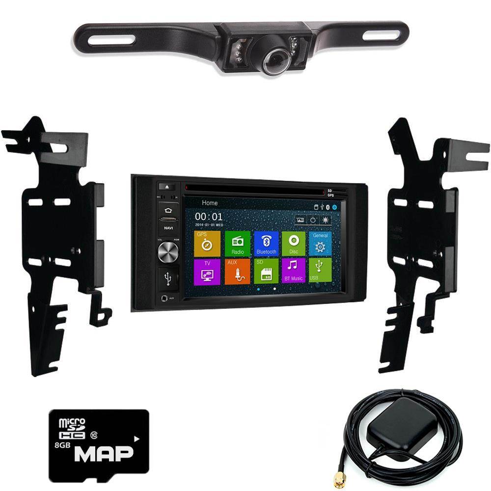 Otto Navi In Dash Navigation System DVD GPS Navigation Multimedia Radio and Dash Kit for Nissan Frontier 2013-2016 with Back up camera and extra