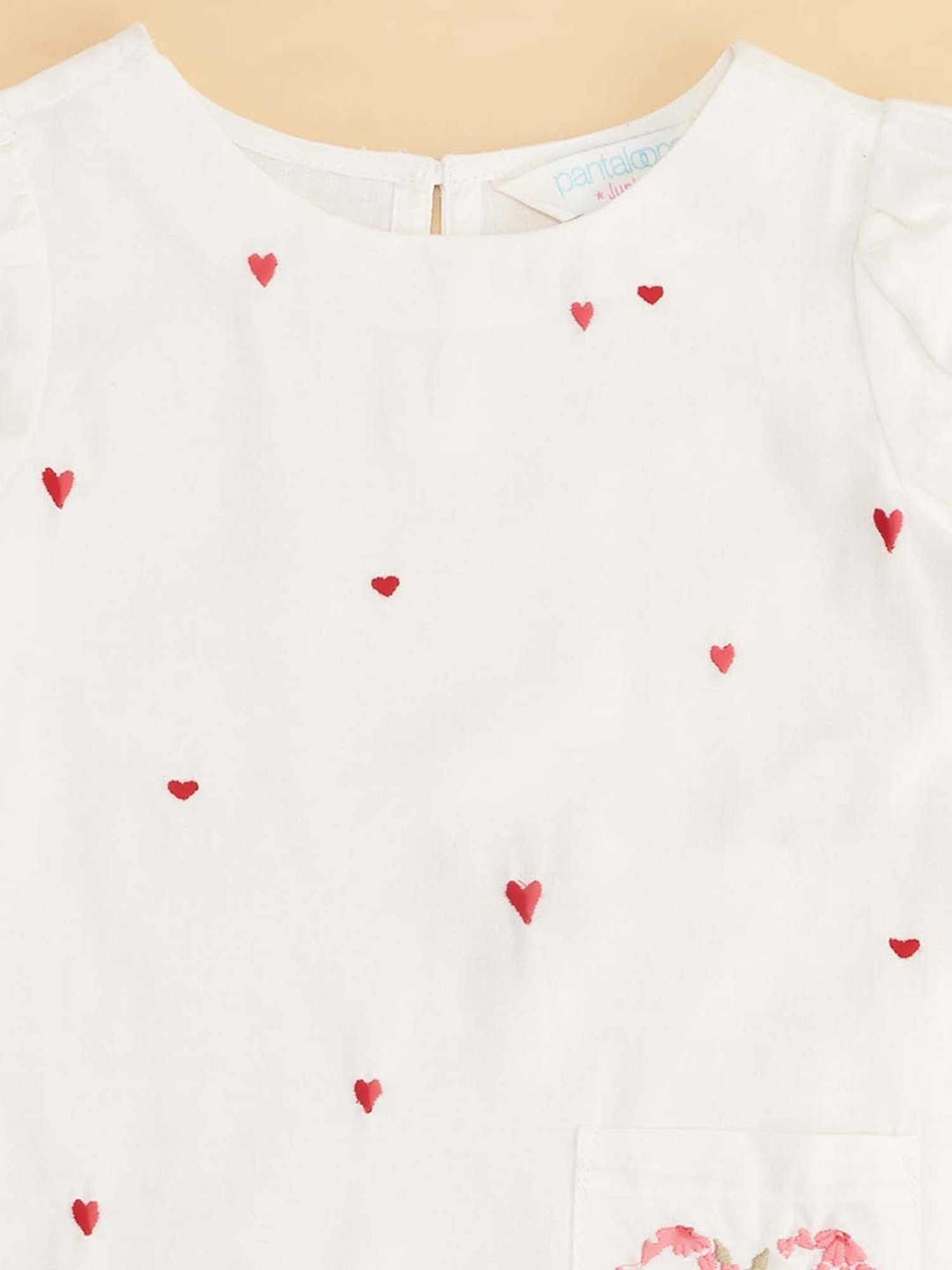 Akkriti by Pantaloons Kids White Embroidered Dress