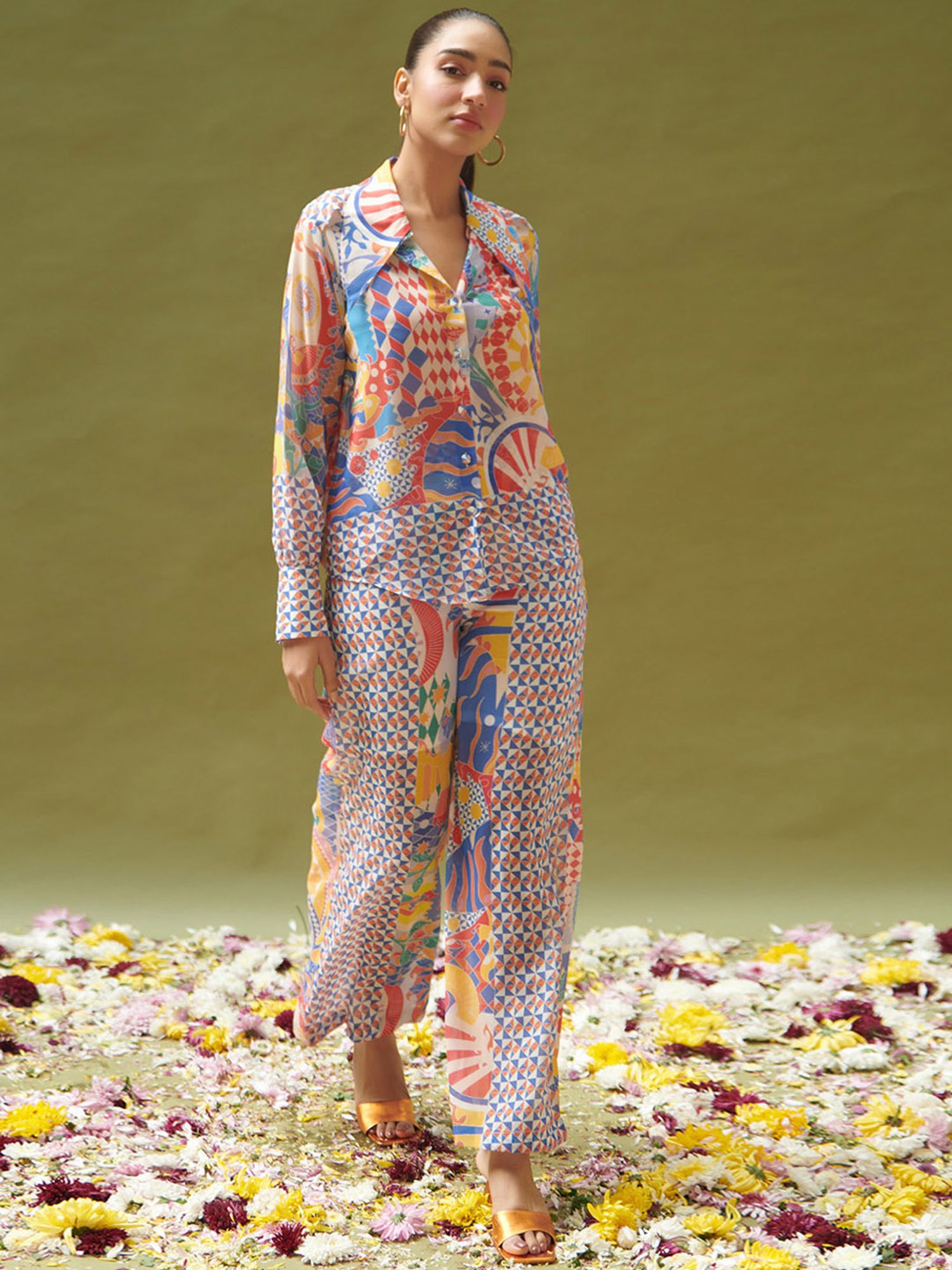 Cin Cin Multicolor Printed Coord Set