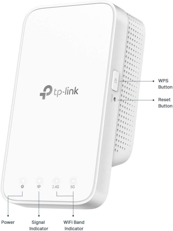 AC1200 WiFi Extender (RE300), Covers Up to 1500 Sq.ft and 25 Devices, Up to 1200Mbps, Supports OneMesh, Dual Band Internet Repeater, Range Booster