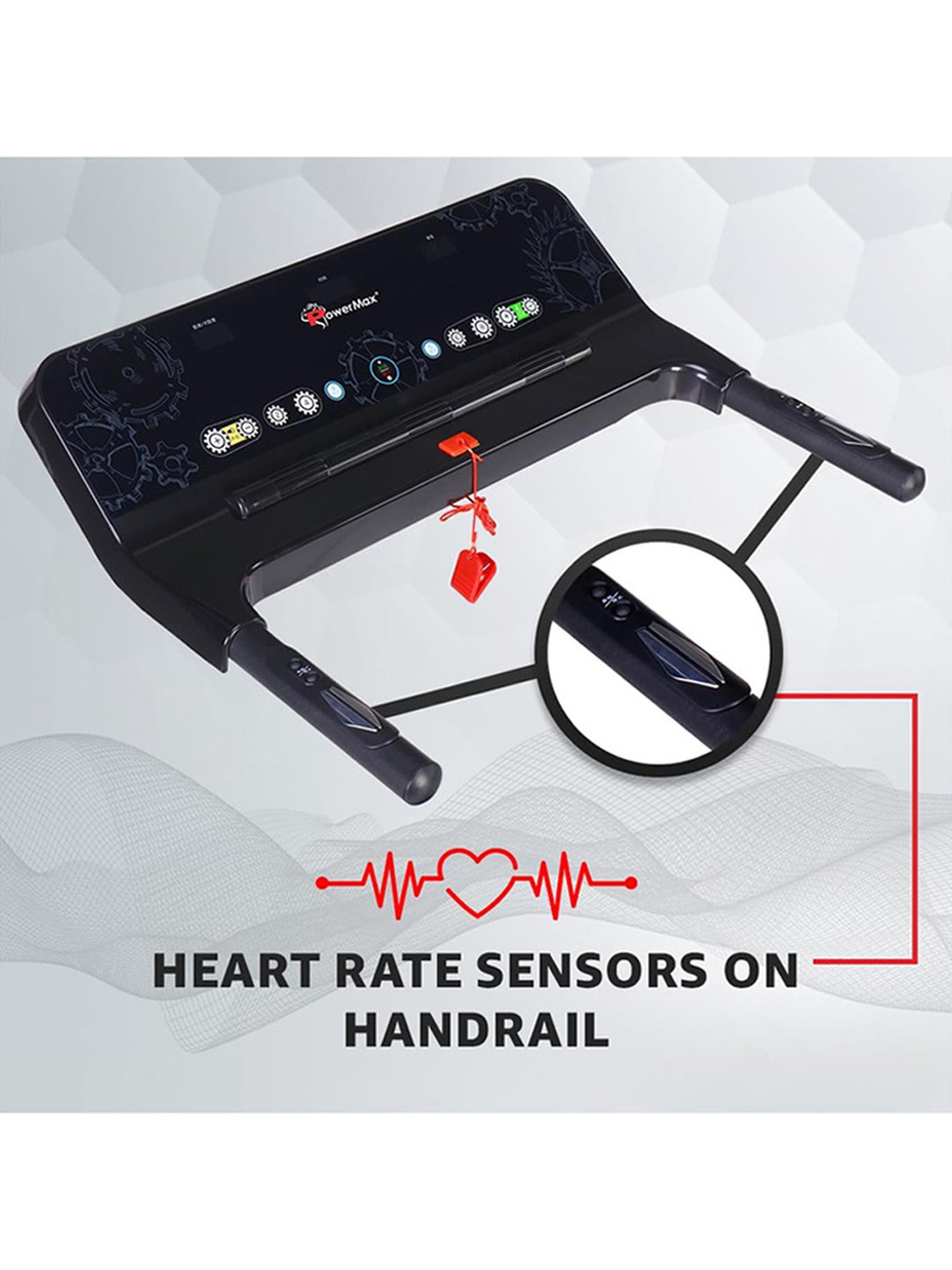 PowerMax Fitness TD-N1 4HP Treadmill (Black)