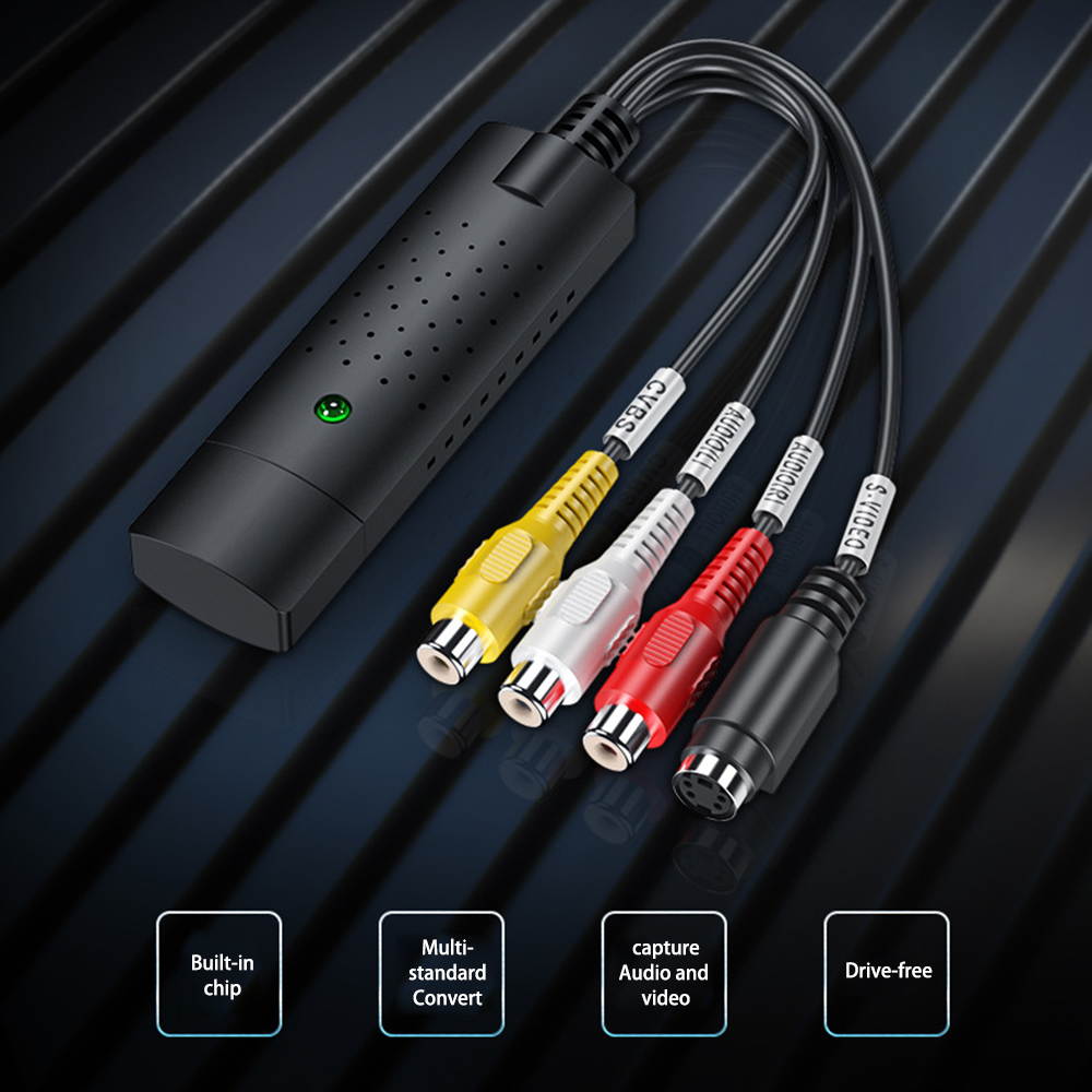 USB Video Capture Card Single-Channel USB Capture Card AV Signal Capture Data Capture Card Support Monitoring Head / Set-Top Box / DVD