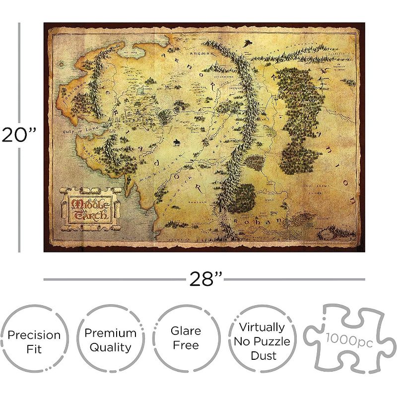 NMR Distribution The Hobbit Map 1000 Piece Jigsaw Puzzle