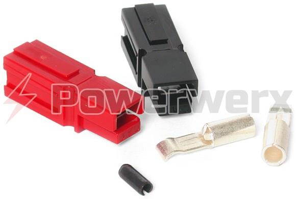 Powerwerx PP30-10 30 Amp Unassembled Red/Black Anderson Powerpole Connectors - 10 Sets