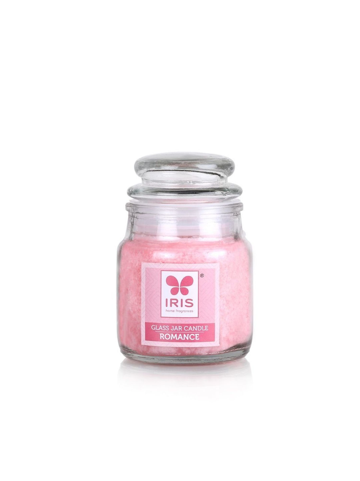 IRIS Pink Romance Glass Jar Scented Candles