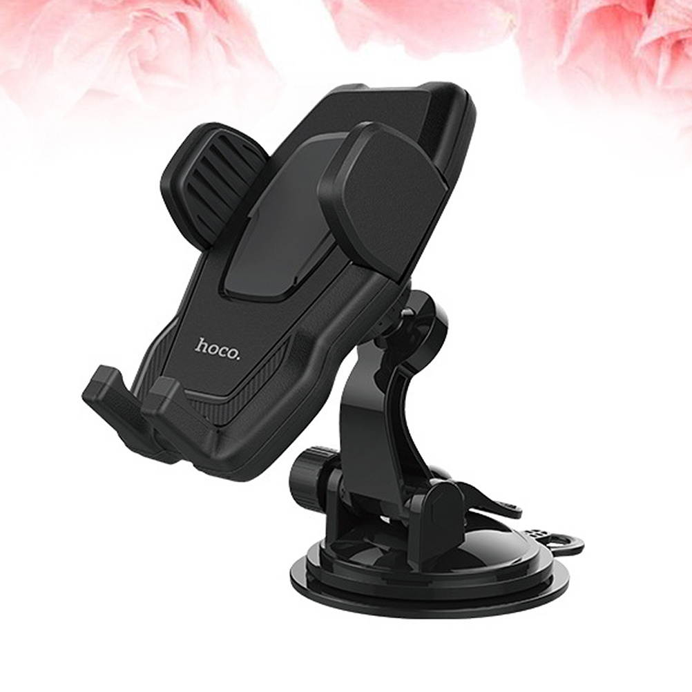 Car Phone Holder Car Navigation Bracket Suction Cup Car Phone Mount Cell Mobile Phone Holder Stand (Black)