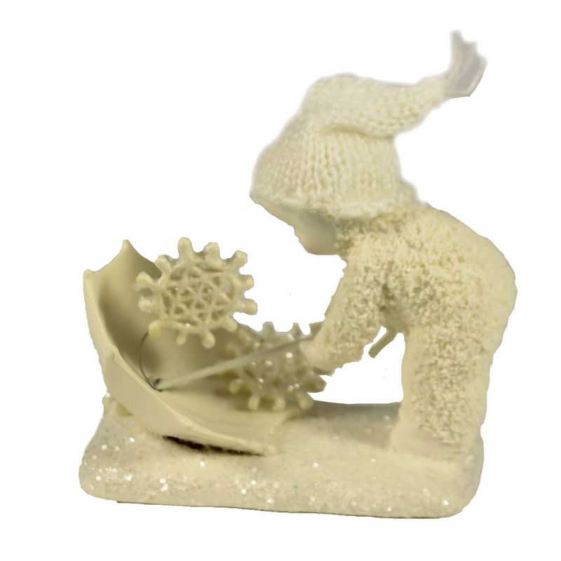Dept 56 Snowbabies 4.0" Snow Showers Umbrella Christmas Snowflakes  -  Decorative Figurines