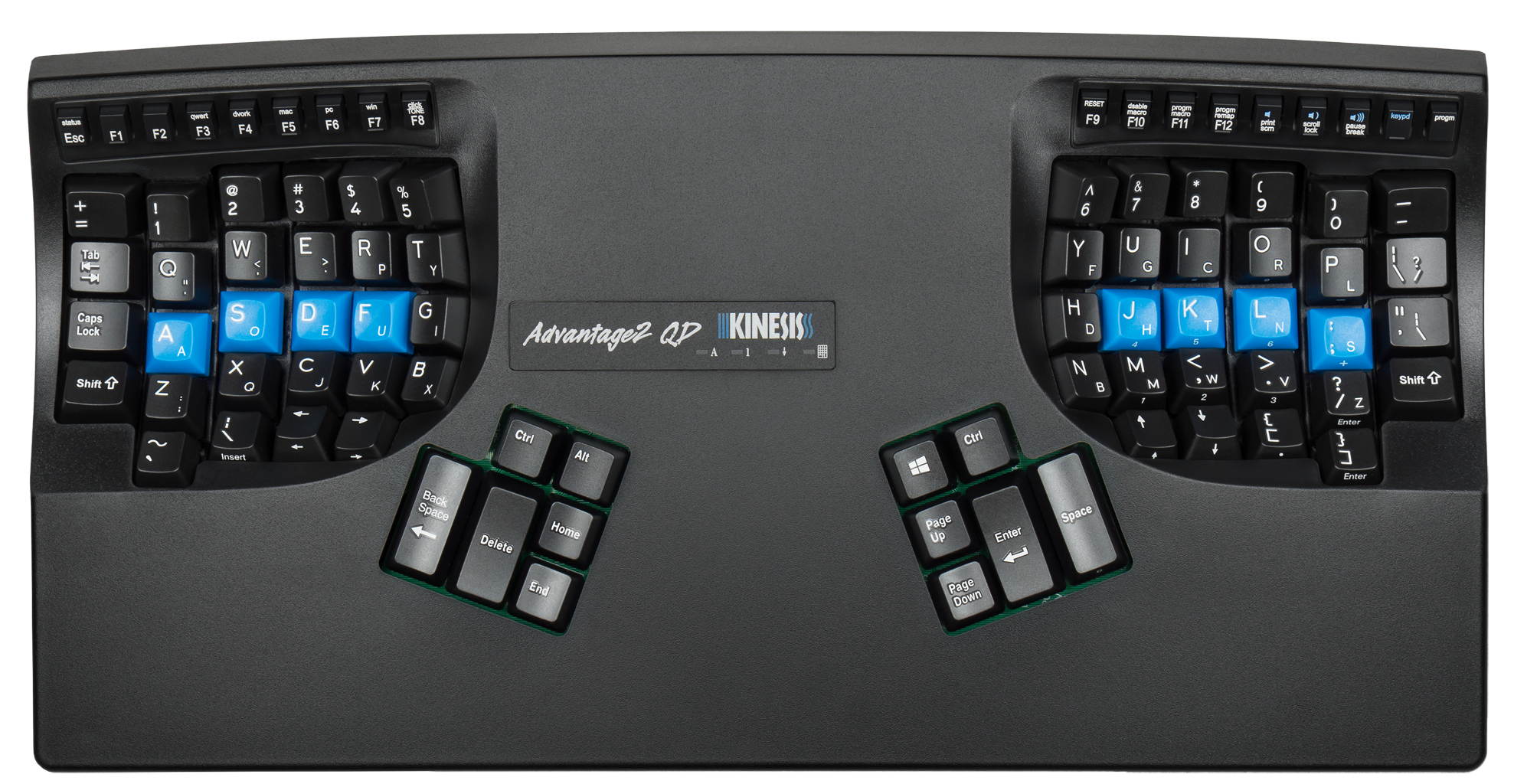Kinesis KB600QD Advantage2 QD Ergonomic Keyboard for Dvorak Typists