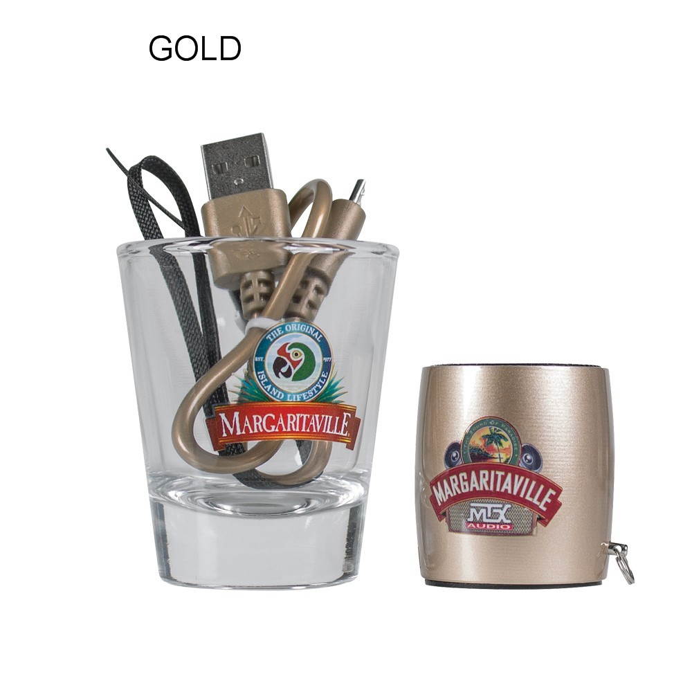 MTX Margaritaville Audio Bluetooth Sound Shot Speaker - Blue | MTX Audio - Serious About Sound&reg;