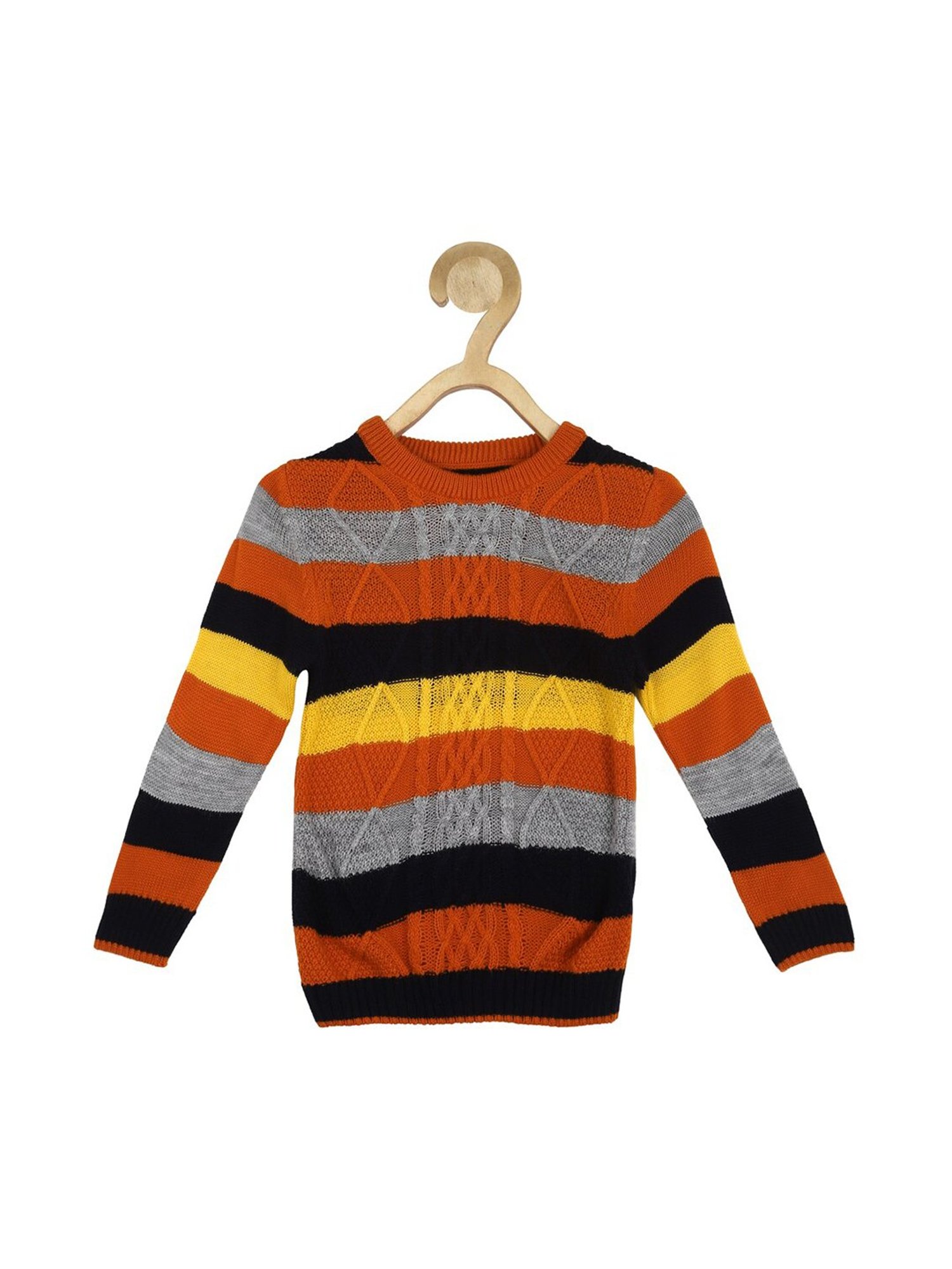 Allen Solly Junior Multicolor Self Design Sweater