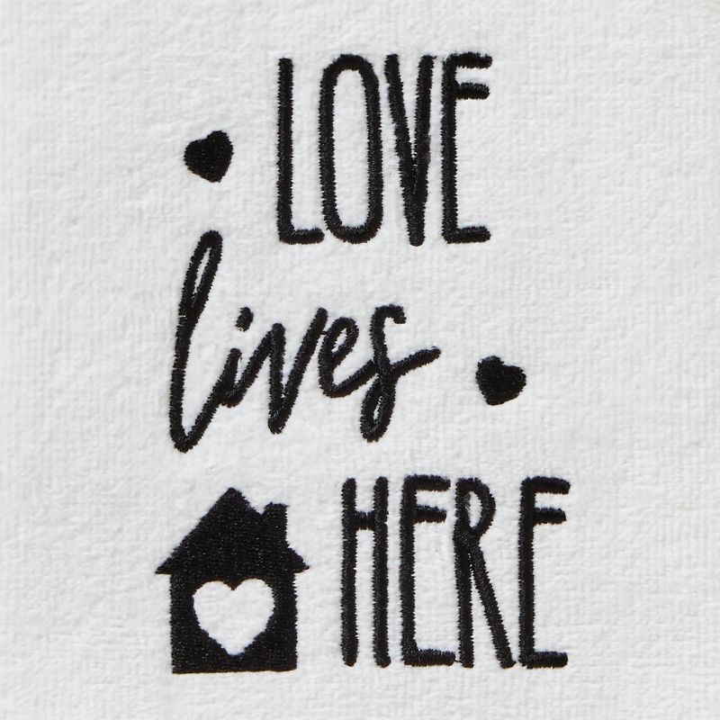 2pk Love House Hand Towel Set White - SKL Home