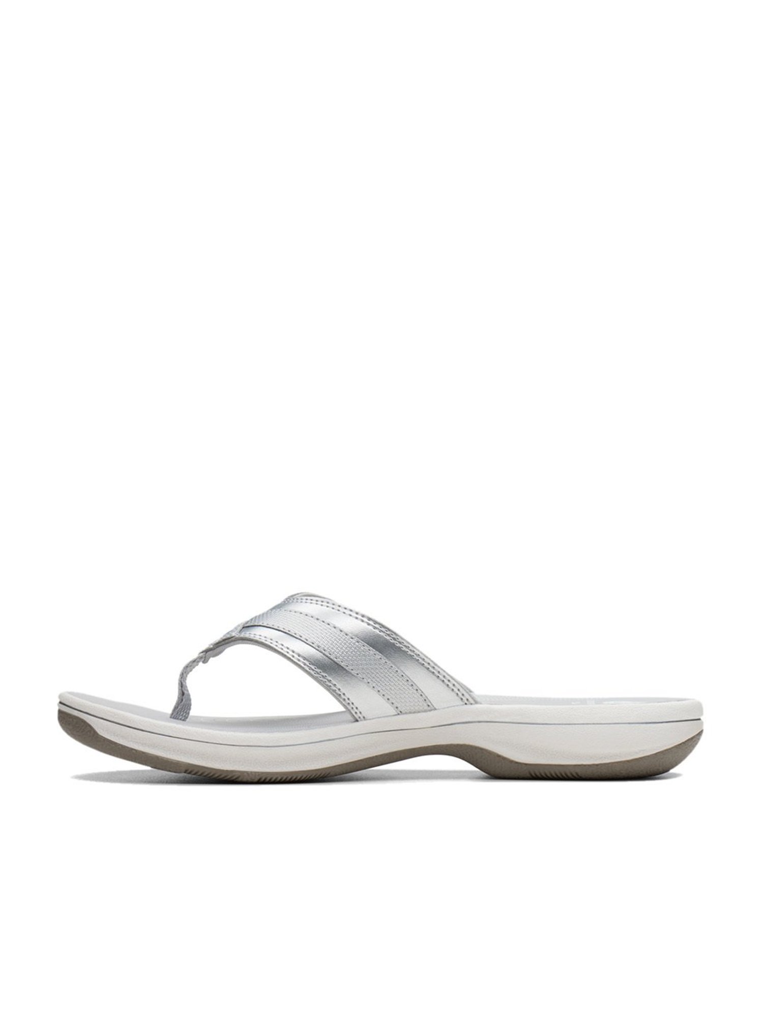 Clarks Women's Silver Thong Sandals