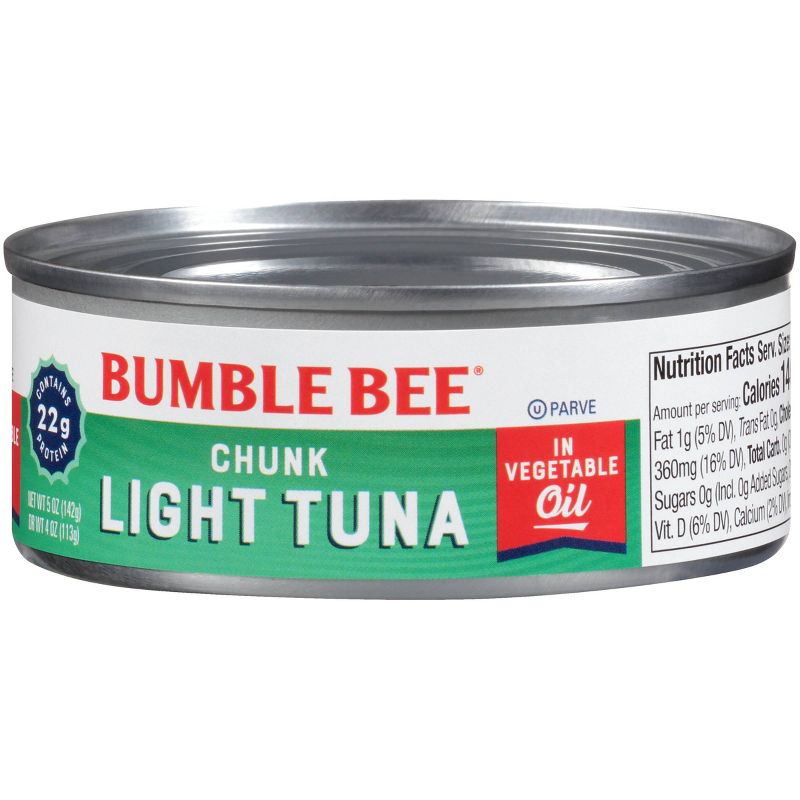 Bumble Bee Chunk Light Tuna in Vegetable Oil - 5oz