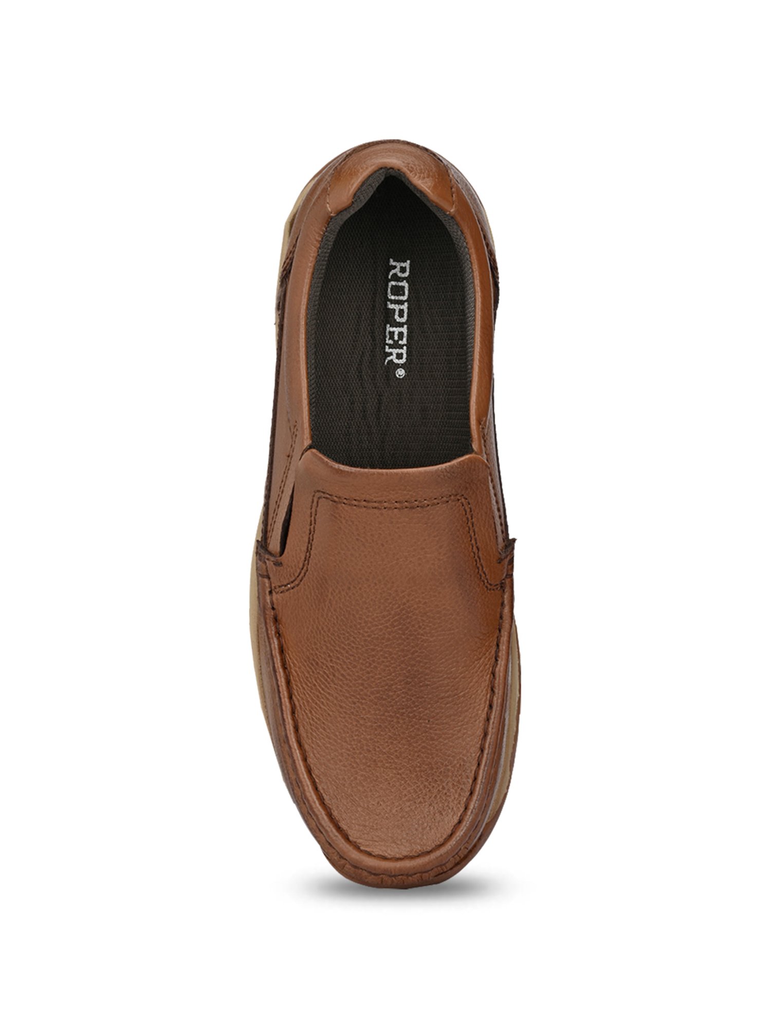 Carlo Romano Men's Camel Casual Slip-Ons