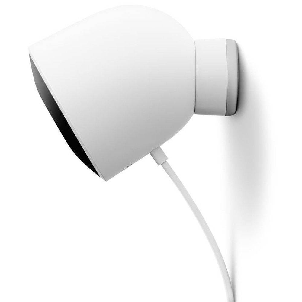 Nest Outdoor Security Camera, White w/ 2 Pack Wifi Smart Plug