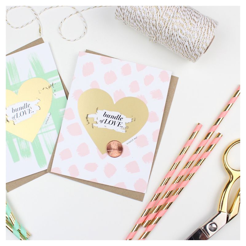 3ct Baby Scratch-off Greeting Cards