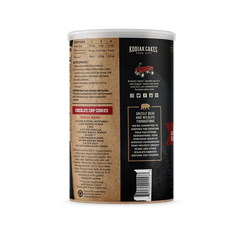 Kodiak Cakes Classic Rolled Oats Oatmeal Canister -16oz