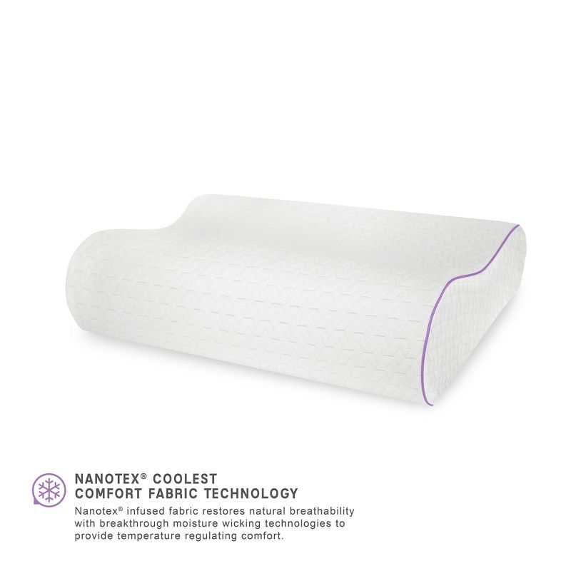 Downlite Soft White Goose Down Hypoallergenic Pillow &ndash; Perfect for Stomach Sleepers Standard