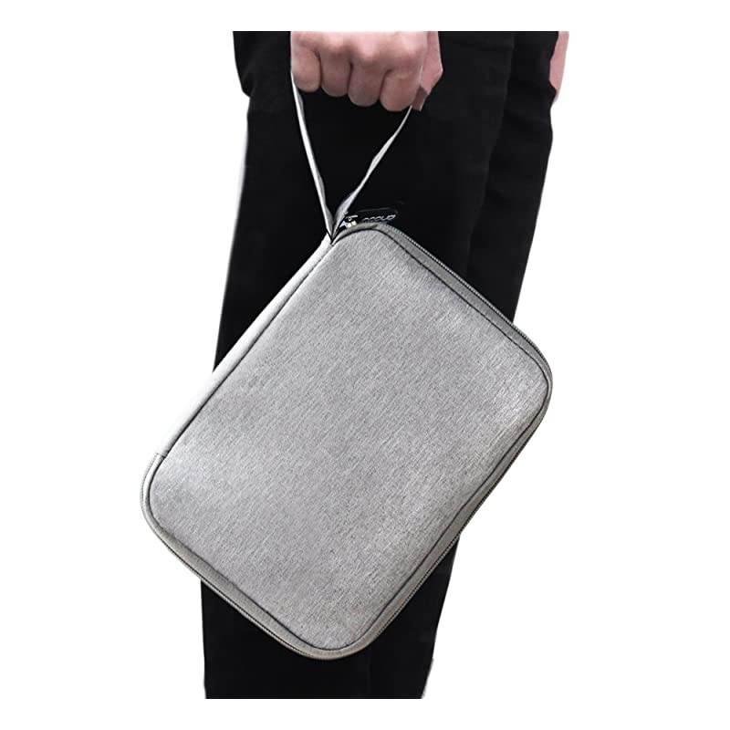 Travel Cable Cord Orgainzer Storage Bag Electronic Carrying Case for SD Memory Cards Case Earphone Hard Drive Medium SingleLayer Grey