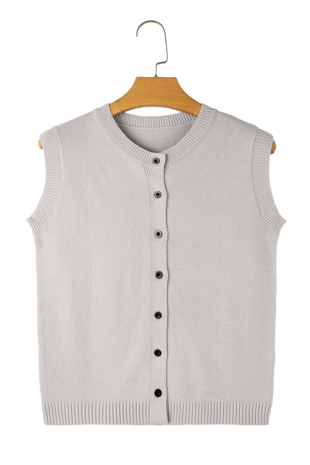 Black Plaid Casual Contrast Trim Knit Cardigan